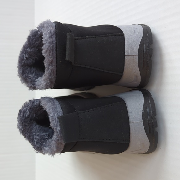 Fashion Sport Warm Plush Slip On Booties US Size 8 Black 39 - Picture 8 of 16